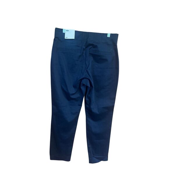 Old Navy Stretch/Side Zipper/ Ankle Pants Sz 10 Navy NWT - Picture 2 of 8